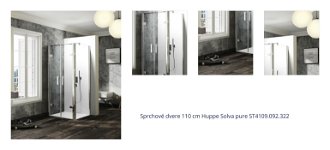 Sprchové dvere 110 cm Huppe Solva pure ST4109.092.322 1