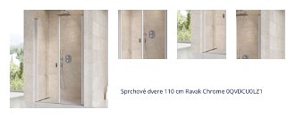 Sprchové dvere 110 cm Ravak Chrome 0QVDCU0LZ1 1