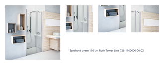 Sprchové dvere 110 cm Roth Tower Line 726-1100000-00-02 1