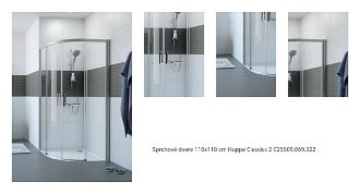 Sprchové dvere 110x110 cm Huppe Classics 2 C25509.069.322 1