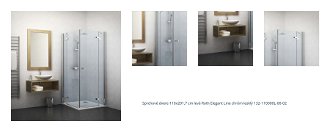 Sprchové dvere 110x201,7 cm levá Roth Elegant Line chróm lesklý 132-110000L-00-02 1
