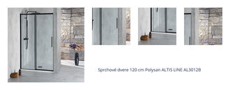 Sprchové dvere 120 cm Polysan ALTIS LINE AL3012B 1