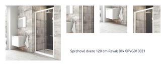 Sprchové dvere 120 cm Ravak Blix 0PVG0100Z1 1