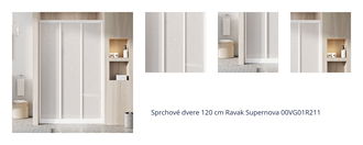 Sprchové dvere 120 cm Ravak Supernova 00VG01R211 1