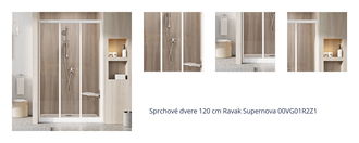 Sprchové dvere 120 cm Ravak Supernova 00VG01R2Z1 1