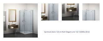 Sprchové dvere 120 cm Roth Elegant Line 132-120000L-00-02 1