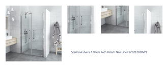 Sprchové dvere 120 cm Roth Hitech Neo Line HI2B212020VPE 1