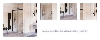 Sprchové dvere 120 cm Roth MELINA line MI D2L 120205 NPE 1