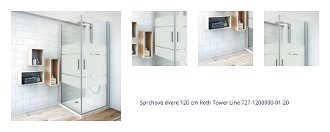 Sprchové dvere 120 cm Roth Tower Line 727-1200000-01-20 1