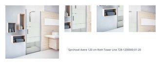 Sprchové dvere 120 cm Roth Tower Line 728-1200000-01-20 1