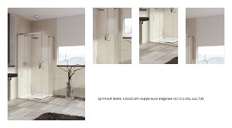 Sprchové dvere 120x80 cm Huppe Aura elegance 401313.092.322.730 1