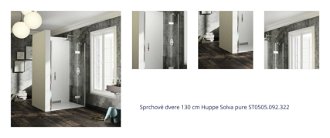 Sprchové dvere 130 cm Huppe Solva pure ST0505.092.322 1