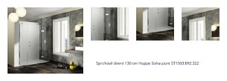 Sprchové dvere 130 cm Huppe Solva pure ST1503.092.322 1