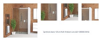 Sprchové dvere 130 cm Roth Ambient Line 620-1300000-00-02 1