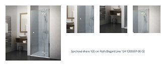 Sprchové dvere 130 cm Roth Elegant Line 134-130000P-00-02 1