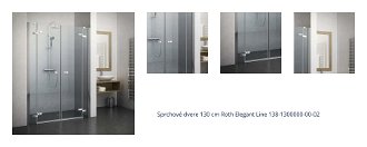 Sprchové dvere 130 cm Roth Elegant Line 138-1300000-00-02 1