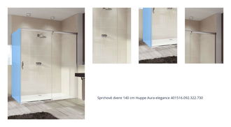 Sprchové dvere 140 cm Hüppe Aura elegance 401516.092.322.730 1