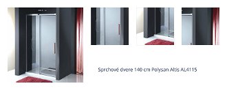 Sprchové dvere 140 cm Polysan Altis AL4115 1