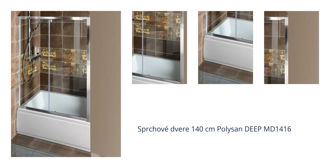 Sprchové dvere 140 cm Polysan DEEP MD1416 1