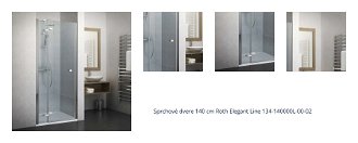 Sprchové dvere 140 cm Roth Elegant Line 134-140000L-00-02 1
