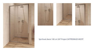 Sprchové dvere 140 cm SAT Project SATPROMUD140CRT 1