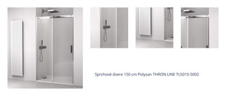 Sprchové dvere 150 cm Polysan THRON LINE TL5015-5002 1