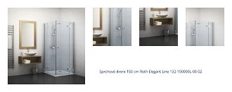Sprchové dvere 150 cm Roth Elegant Line 132-150000L-00-02 1