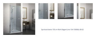 Sprchové dvere 150 cm Roth Elegant Line 134-150000L-00-02 1