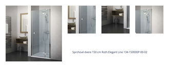 Sprchové dvere 150 cm Roth Elegant Line 134-150000P-00-02 1