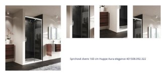 Sprchové dvere 160 cm Huppe Aura elegance 401508.092.322 1