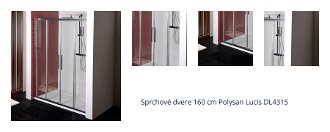 Sprchové dvere 160 cm Polysan Lucis DL4315 1