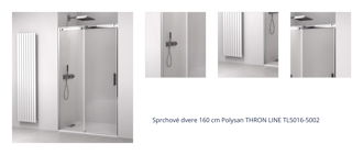 Sprchové dvere 160 cm Polysan THRON LINE TL5016-5002 1