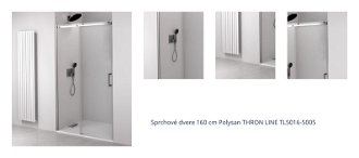 Sprchové dvere 160 cm Polysan THRON LINE TL5016-5005 1