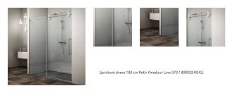 Sprchové dvere 180 cm Roth Kinedoor Line 970-1800000-00-02 1