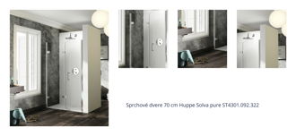 Sprchové dvere 70 cm Huppe Solva pure ST4301.092.322 1