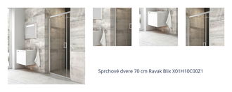 Sprchové dvere 70 cm Ravak Blix X01H10C00Z1 1