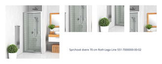 Sprchové dvere 70 cm Roth Lega Line 551-7000000-00-02 1