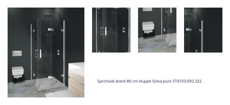 Sprchové dvere 80 cm Huppe Solva pure ST4703.092.322 1