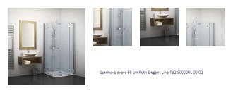 Sprchové dvere 80 cm Roth Elegant Line 132-800000L-00-02 1
