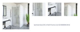 Sprchové dvere 80 cm Roth Proxima Line 525-8000000-00-02 1