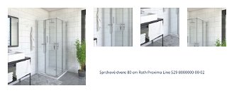 Sprchové dvere 80 cm Roth Proxima Line 529-8000000-00-02 1