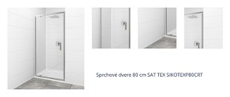 Sprchové dvere 80 cm SAT TEX SIKOTEXP80CRT 1