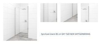 Sprchové dvere 80 cm SAT TGD NEW SATTGDN80NIKA 1