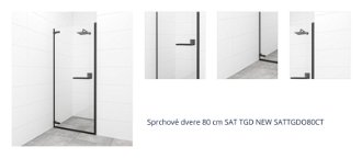 Sprchové dvere 80 cm SAT TGD NEW SATTGDO80CT 1