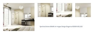 Sprchové dvere 80x80 cm Huppe Design Elegance 8E3001.092.322 1