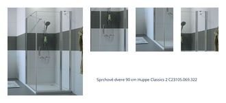 Sprchové dvere 90 cm Hüppe Classics 2 C23105.069.322 1