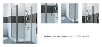 Sprchové dvere 90 cm Huppe Classics 2 C23805.069.322 1