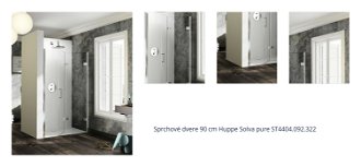 Sprchové dvere 90 cm Huppe Solva pure ST4404.092.322 1