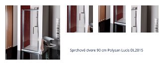 Sprchové dvere 90 cm Polysan Lucis DL2815 1