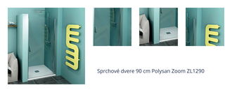 Sprchové dvere 90 cm Polysan Zoom ZL1290 1